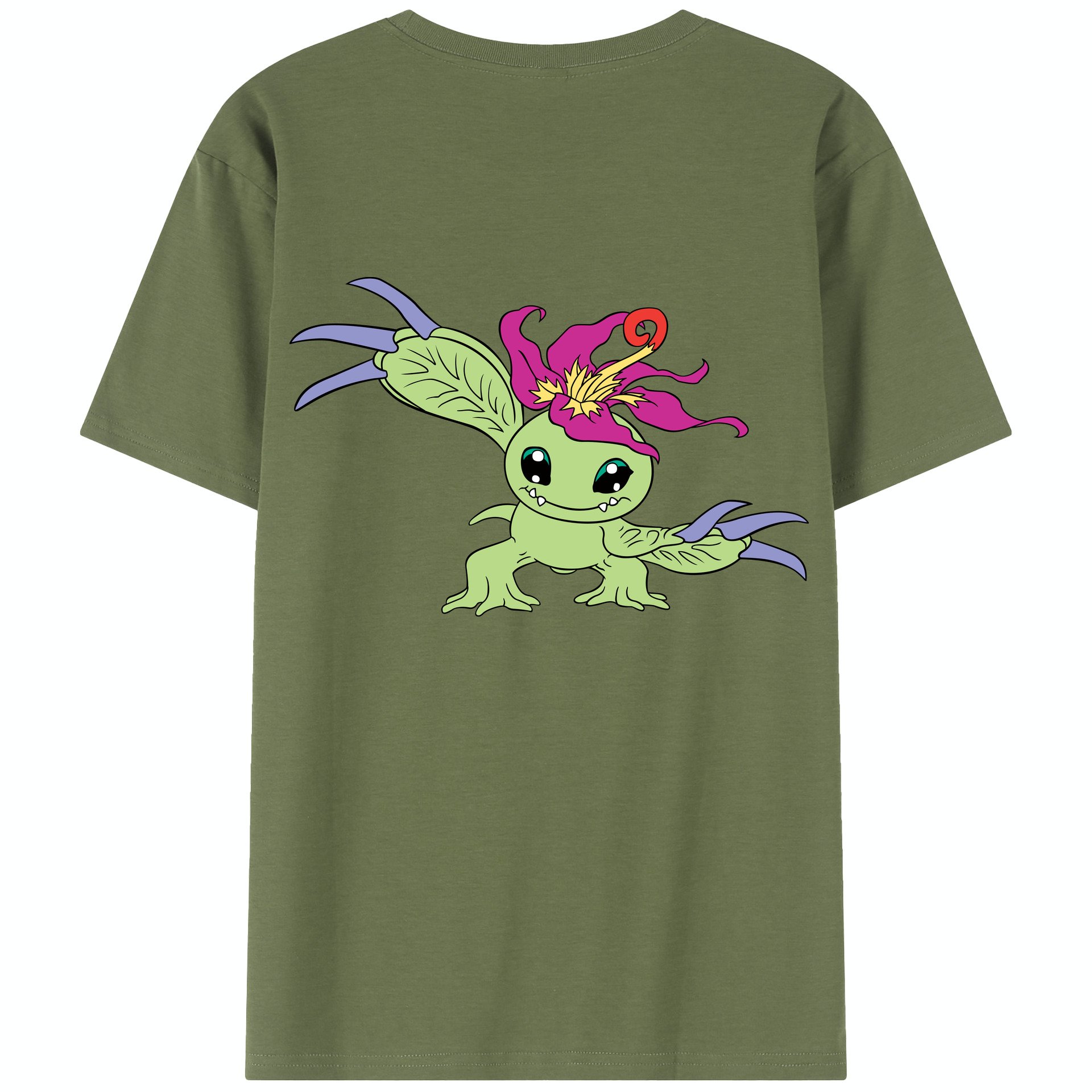 （画像用） Digimon デジタルモンスター/デジモン 綿100％半袖Tシャツ（背面プリント）